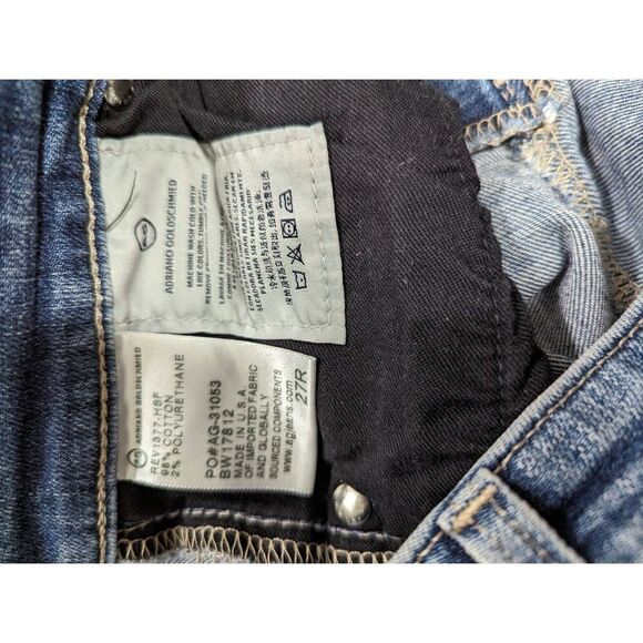 AG Adriano Goldschmidt the Stevie slim straight ankle jeans size 27 - Picture 7 of 8